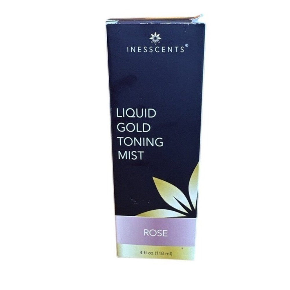 Inesscents Liquid Gold Toning Mist Rose‎ 4 Fl Oz Hydrating Botanical Revive Skin